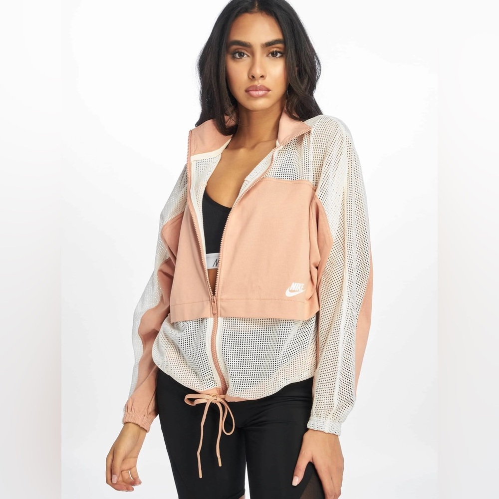 Nike Women's Pink and White Jacket